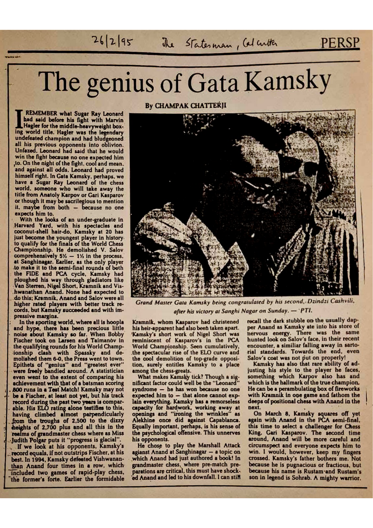 The genius of Gata Kamsky
